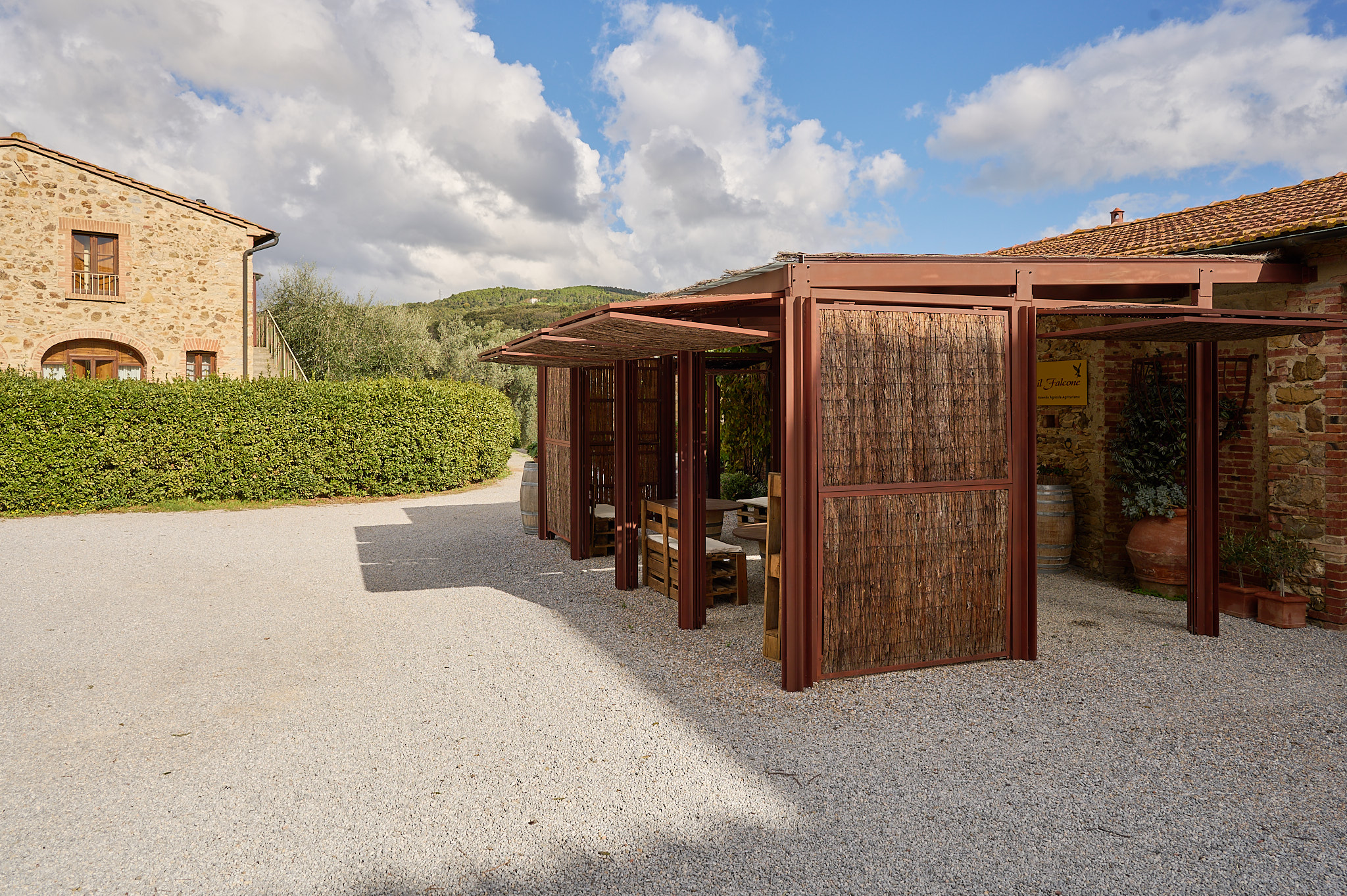 Exterior of the Il Falcone agriturismo, Suvereto