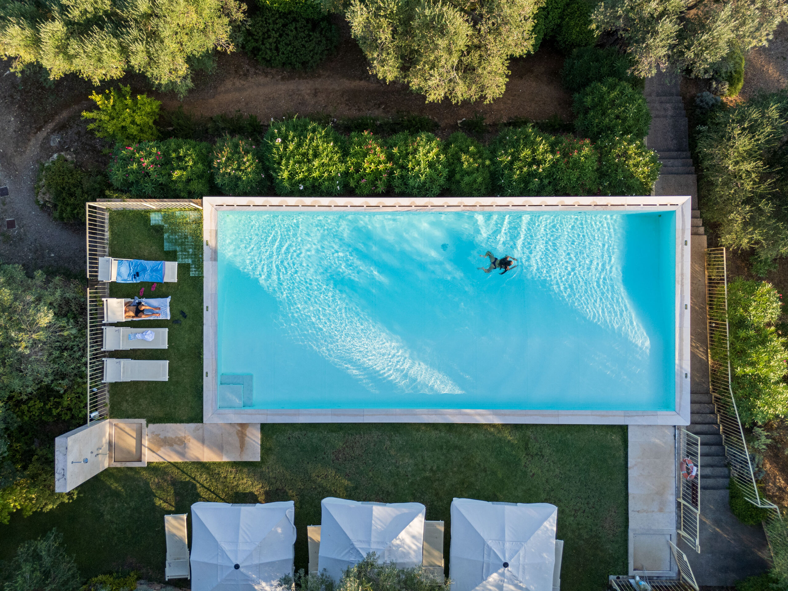 Heated panoramic pool at Il Falcone agriturismo, Suvereto