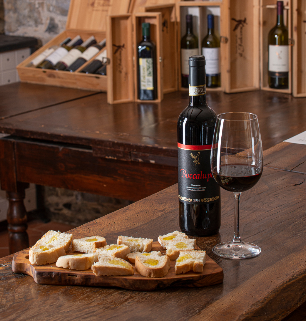 Tasting room at Il Falcone, Suvereto