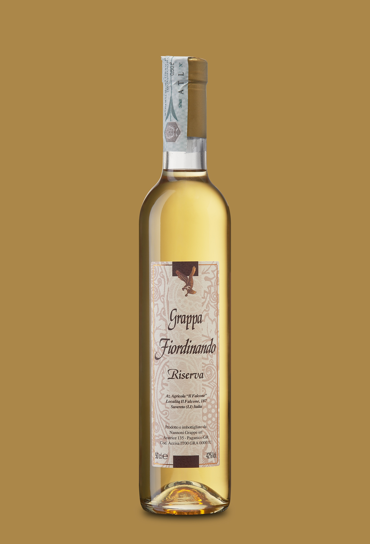 Grappa Riserva, a product of Il Falcone