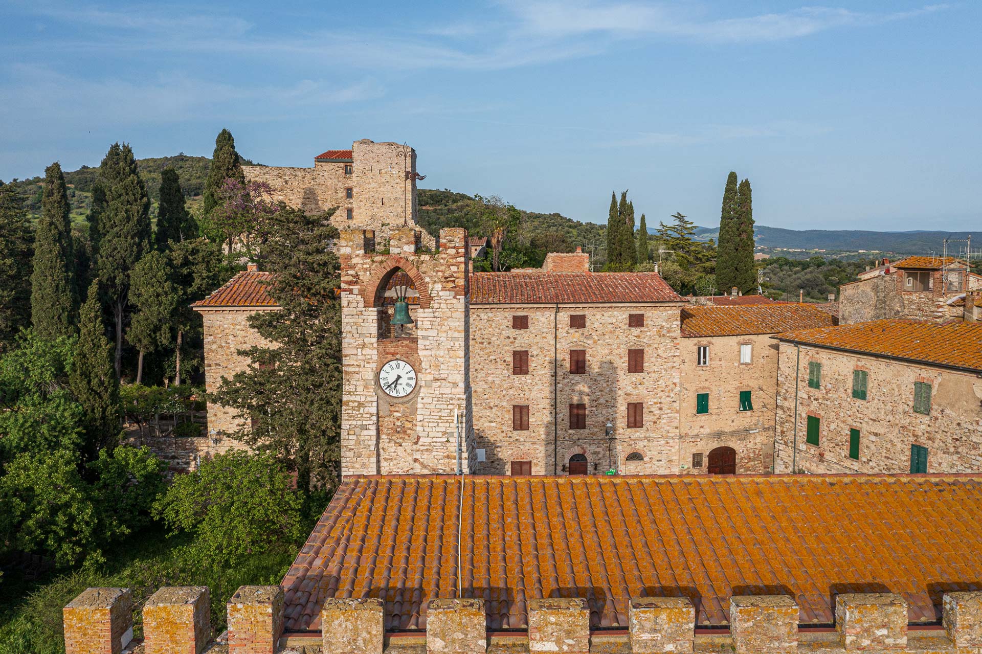 View of Suvereto from Il Falcone agriturismo